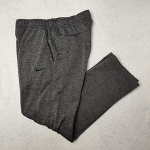 Nike Therma-FIT Sweatpants Mens Medium Gray Fleece Joggers Zip Pocket DQ4856-071